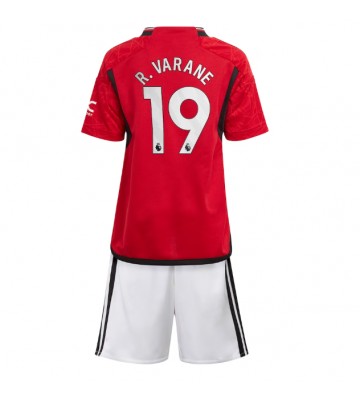Manchester United Raphael Varane #19 Replika Babytøj Hjemmebanesæt Børn 2023-24 Kortærmet (+ Korte bukser)